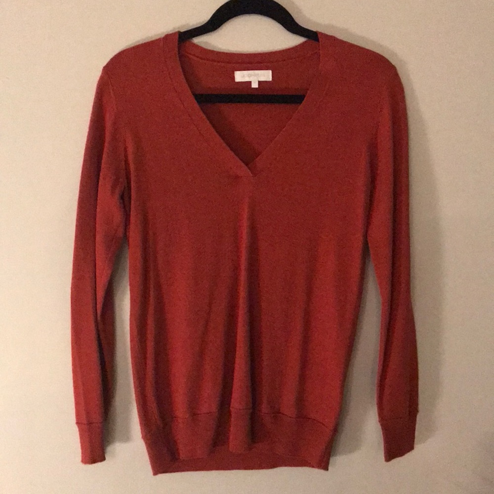 Rust Lightweight Wool Sweater from Jodhpur